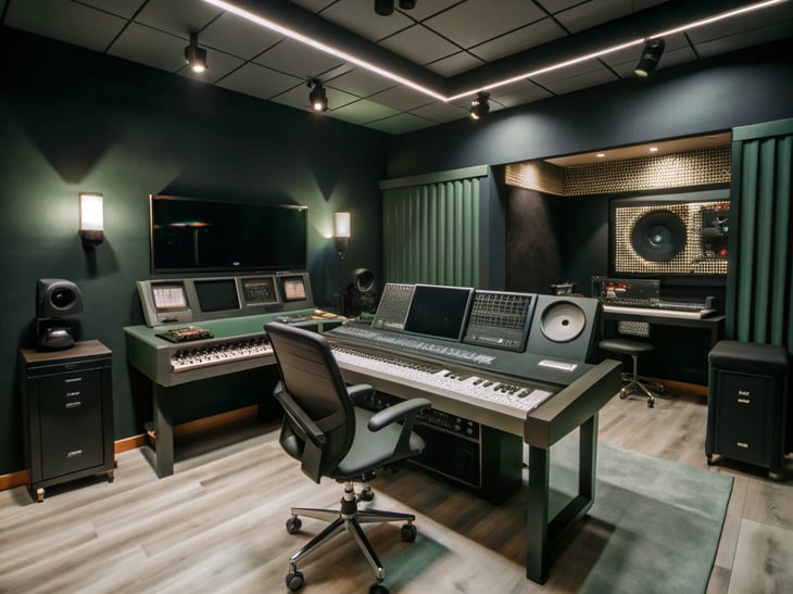 state of the art music studio rooms